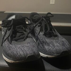 Under Armour Black and White Athletic Shoes